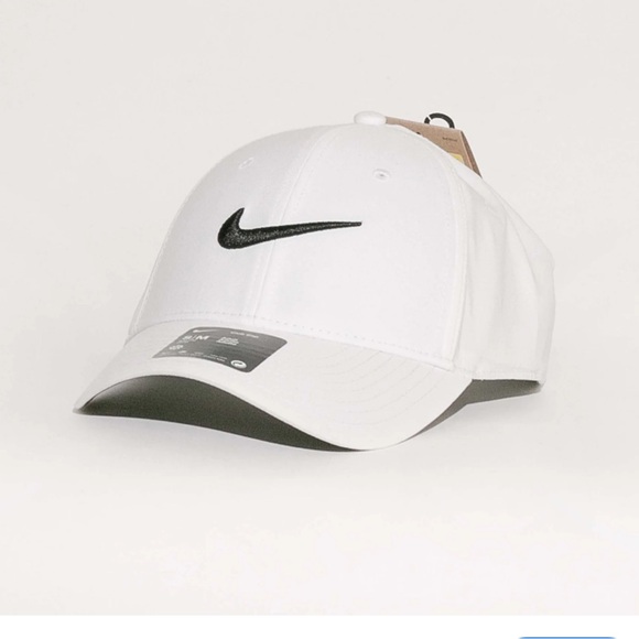 Nike White Baseball club Cap hat s/m training gym fitness unisex structure snap - Picture 1 of 5